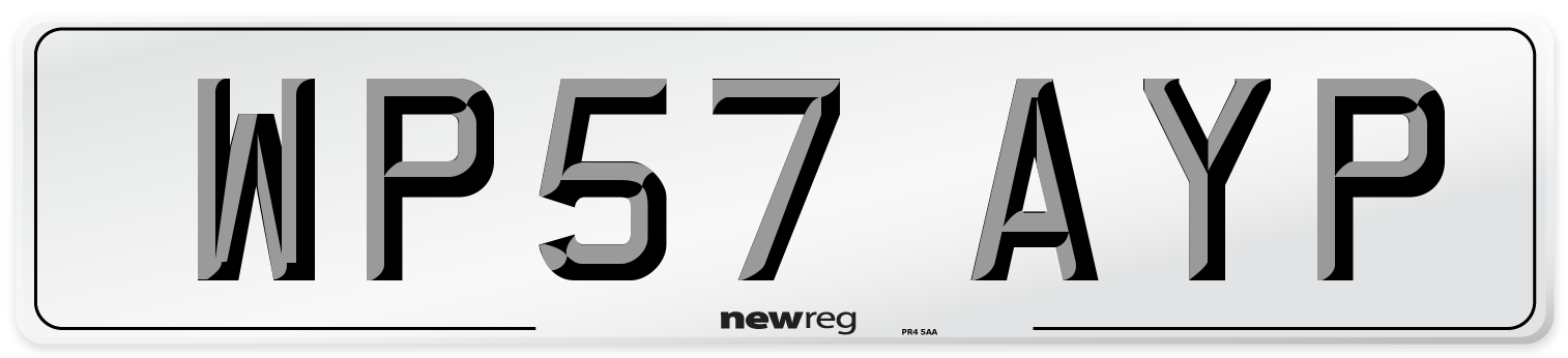 WP57 AYP Number Plate from New Reg